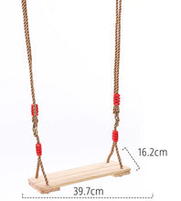 Load image into Gallery viewer, Wooden Swing and Rattan Hanging Chair for Children &amp; Adults ITDinos®
