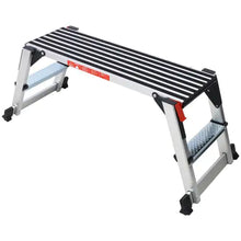 Lade das Bild in den Galerie-Viewer, Aluminum Platform Non-Slip Folding Work Bench Drywall Stool Ladder 330lbs Capacity ITDinos®
