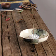 Load image into Gallery viewer, Creative Lotus Leaf Ceramic Incense Burner for Tea Room ITDinos®
