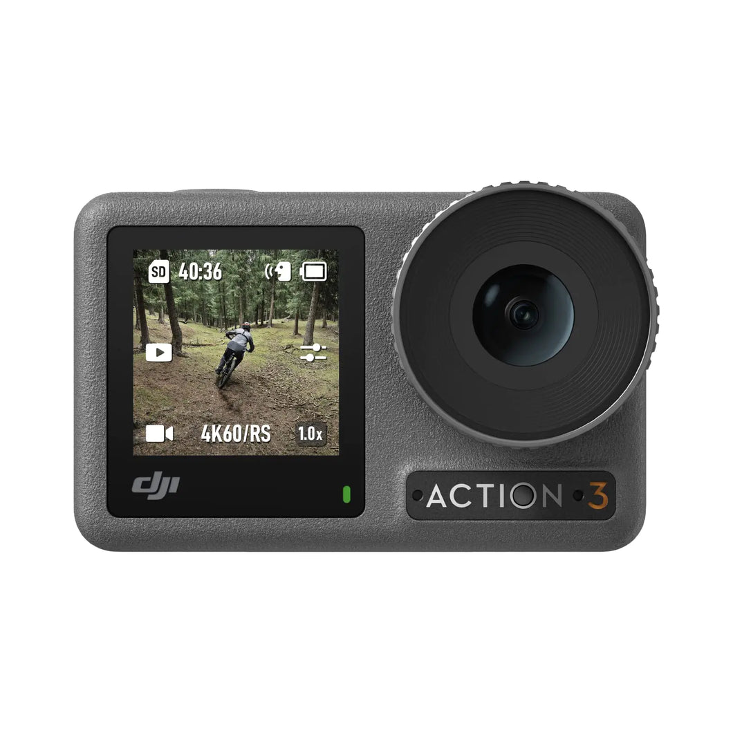 DJI Osmo Action 3 Standard Combo Waterproof Action Camera with 4K HDR & Super-Wide FOV 10-Bit Color Depth HorizonSteady Cold Resistant & Long-Lasting Vlogging Camera for YouTube