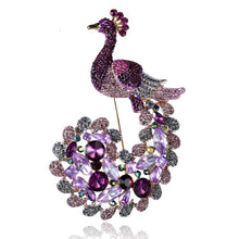 Load image into Gallery viewer, Fashionable Alloy Peacock Brooch with Rhinestones ITDinos®
