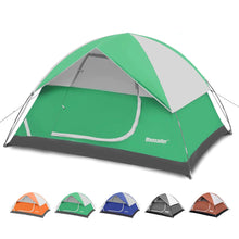 Load image into Gallery viewer, MANSADER Camping TentWaterproof 4 Person Tents for Camping Lightweight Easy Setup Outdoor Hiking Tent Backpacking Tent with Carry Bag Backpack Tent Suit for Family Beach Hiking Travel (Green) ITDinos®
