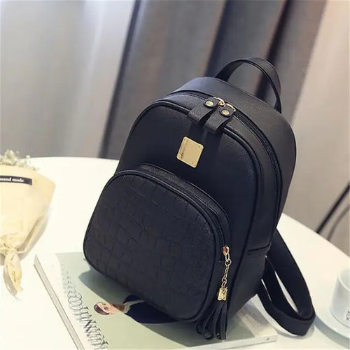 Fashion Women's PU Leather Small Backpack for School ITDinos®