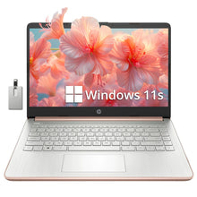 Load image into Gallery viewer, HP Stream 14&quot; HD BrightView Laptop Intel Celeron N4120 16GB RAM 256GB Storage (128GB eMMC + 128GB USB Card) Intel UHD Graphics HD Camera Fast Charge 1 Year Office 365 Win 11 S Gold ITDinos®
