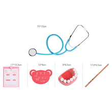 Load image into Gallery viewer, Wooden Doctor Playset for Kids with Stethoscope ITDinos®
