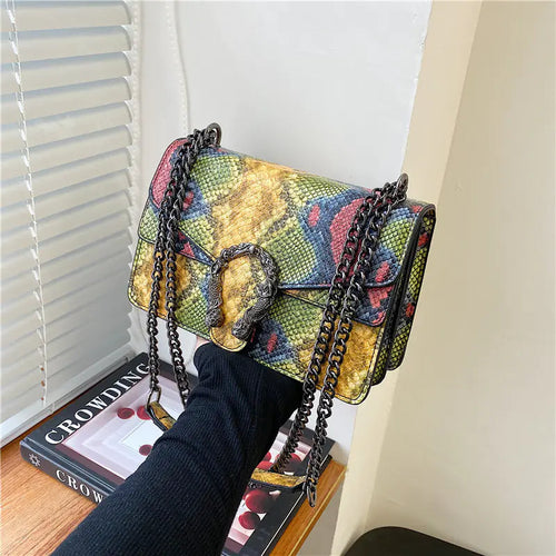 New Women's Crocodile Pattern Chain Crossbody Bag ITDinos®
