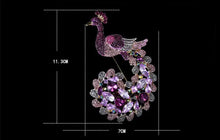 Load image into Gallery viewer, Fashionable Alloy Peacock Brooch with Rhinestones ITDinos®
