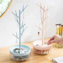 Load image into Gallery viewer, Branch Jewelry Rack with Rotatable Base and Storage Box ITDinos®

