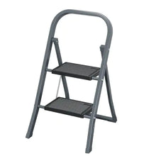 Lade das Bild in den Galerie-Viewer, 2 Step Ladder, Step Stool For Adults, Folding Step Stool With Wide Anti-Slip Pedal, Sturdy Steel Ladder
