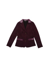 Lade das Bild in den Galerie-Viewer, Allegra K Faux Suede Blazer for Womens Lapel Collar Button Front Long Sleeve Jacket Small Purple ITDinos®
