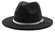 Load image into Gallery viewer, Women&#39;s Wide Brim Jazz Hat, Knit Sun Hat
