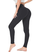 Load image into Gallery viewer, ALWAYSONE Yoga Leggings for Women High Waisted Tummy Control Yoga Pants Workout Leggings with Pockets Athletic Sports Gym Hiking (Black S) ITDinos®
