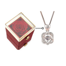 Load image into Gallery viewer, Fashion Acrylic Rotating Rose Jewelry Box ITDinos®
