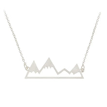 Load image into Gallery viewer, Creative Mountain Peak Hollow Necklace for Outdoor Travel ITDinos®
