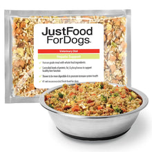 Load image into Gallery viewer, JustFoodForDogs Frozen Fresh Dog Food for Liver Health RX Hepatic Support Low-Fat Human Grade Dog Food 18 oz (Pack of 7)
