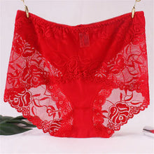 Lade das Bild in den Galerie-Viewer, Mid-High Waist Lace Seamless Hip-Lifting Briefs

