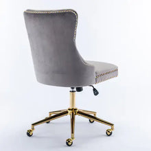 Load image into Gallery viewer, Home Office Chair With Tufted Velvet Buttons
