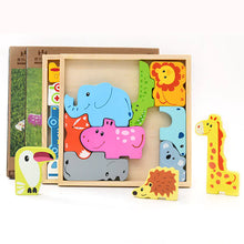 Lade das Bild in den Galerie-Viewer, 3D Wooden Animal Puzzle Match Educational Toy ITDinos®
