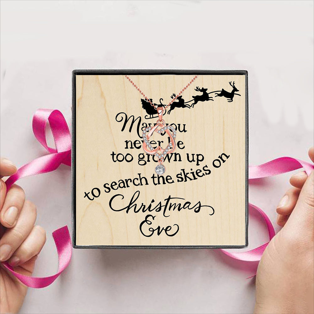 May you neer be too grown up to search the skies on Christmas Ee Gift Box + Necklace (5 Options to choose from) Itdinos