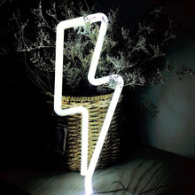 Lade das Bild in den Galerie-Viewer, New LED Neon Sign Lightning Shaped USB Battery Operated Night Light Decorative Table Lamp For Home Party Living Room decoration Itdinos
