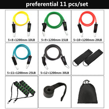 Lade das Bild in den Galerie-Viewer, Fitness Resistance Band Tubes Gym Muscle Stretch Training Yoga Pull Rope Home Pilates Relax Exercise Rubber Tensile Expander Itdinos
