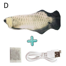 Lade das Bild in den Galerie-Viewer, New 30CM Electronic Pet Cat Toy Electric USB Charging Simulation Bouncing Fish Toys For Dog Cat Chewing Playing Biting Supplies Itdinos
