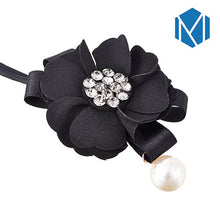 Lade das Bild in den Galerie-Viewer, M MISM Women Flower Donut Bun Maker Big Pearls Ribbon DIY Hair Style Making Tools Korean Fashion Style Hair Curler Accessories Itdinos
