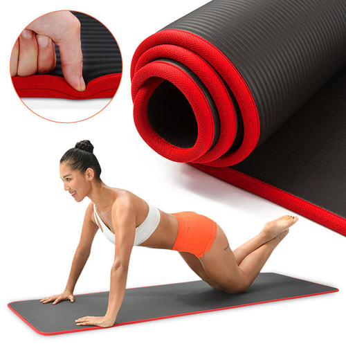 10mm Yoga Mat Extra Thick 1830*610mm NRB Non-slip Pillow Mat For Men Women Fitness Tasteless Gym Exercise Pads Pilates Yoga Mat Itdinos