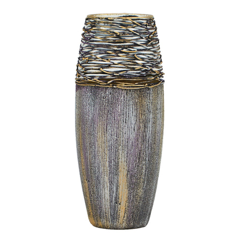 Handpainted Glass Vase for Flowers | Art Glass Vase | Interior Design Home Decor | Table vase 10 in Itdinos