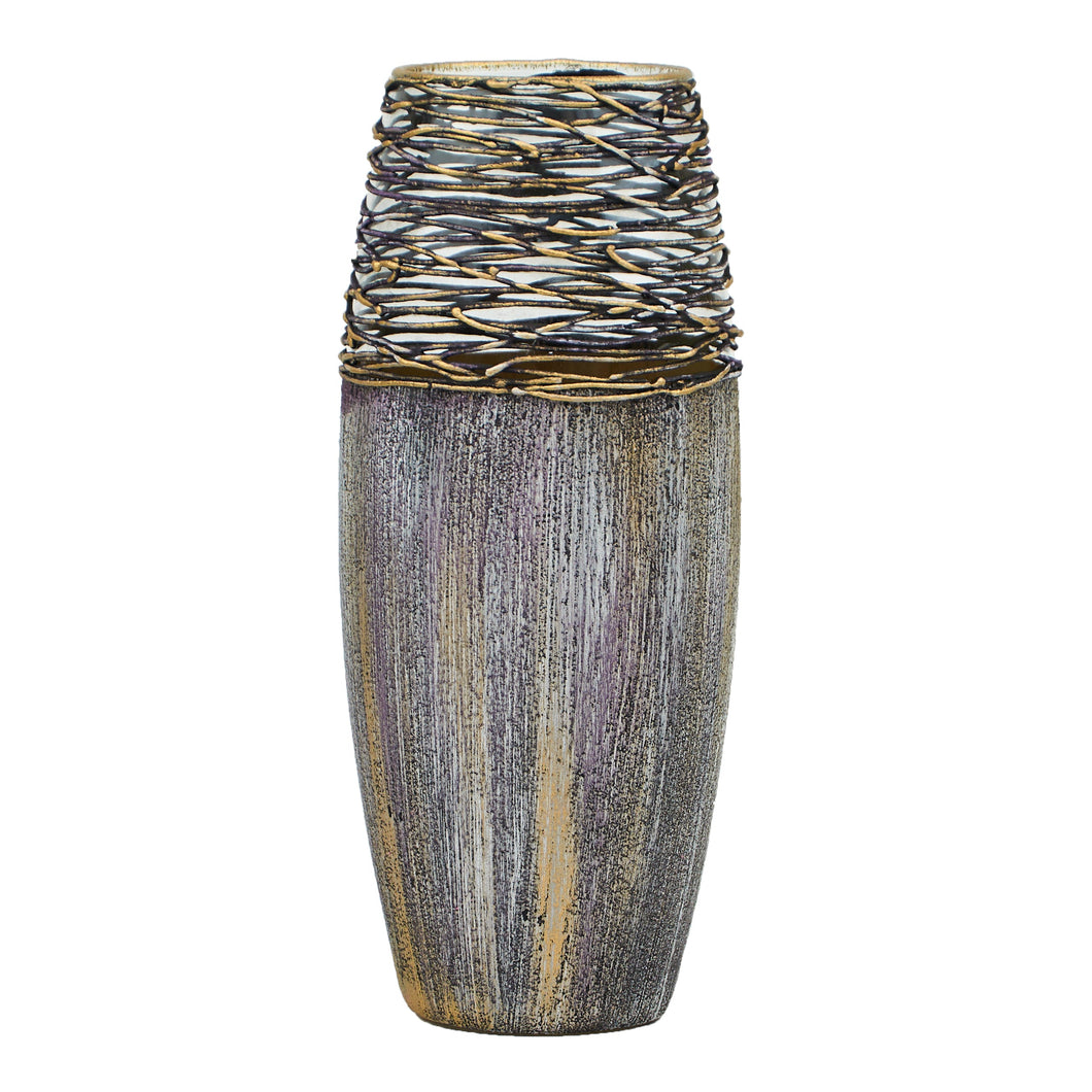 Handpainted Glass Vase for Flowers | Art Glass Vase | Interior Design Home Decor | Table vase 10 in Itdinos