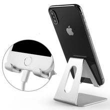 Lade das Bild in den Galerie-Viewer, Universal-Handyständer Schreibtischhalter Aluminiumlegierung Telefon Tablet Halterung für iPhone 11 SE 7 8 für iPad Pro Handyhalter
