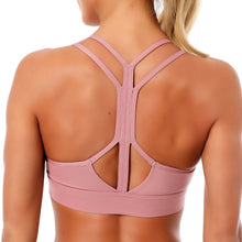 Lade das Bild in den Galerie-Viewer, Kaminsky Women Sport Bra Gathered Running Fitness Gym Shockproof Bra High Elasticity Breathable Sweat Tank Top Athletic Vest Itdinos
