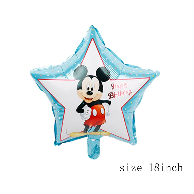 112cm Giant Mickey Minnie Mouse Balloon Cartoon Foil Birthday Party Balloon children Birthday Party Decorations kids Gift Itdinos