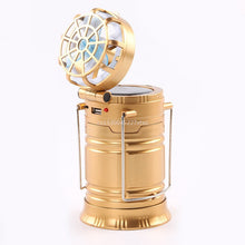 Lade das Bild in den Galerie-Viewer, 6 in 1 Portable Outdoor LED Camping Lantern With Fan Solar Charge Itdinos

