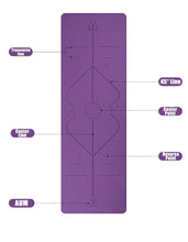 Lade das Bild in den Galerie-Viewer, 6mm Non-Slip Yoga Mat with Position Line Itdinos
