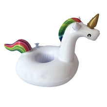 Lade das Bild in den Galerie-Viewer, 2018 Hot Mini Unicorn Inflatable Cup Holder Drink Float Water toys Supplies Party Beverage Boats Phone Stand Holder Pool Toys Itdinos
