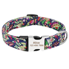 Load image into Gallery viewer, Dog Collar Nylon Pet Dog Tag Collar Adjustable Engraved Puppy Cat Nameplate ID Collars For Small Large Dogs Itdinos
