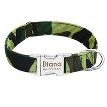 Load image into Gallery viewer, Dog Collar Custom Nylon Puppy Cat Dog Tag Collar Leash Pet Nameplate ID Collars Adjustable For Medium Large Dogs Itdinos
