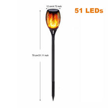Lade das Bild in den Galerie-Viewer, LED Solar Flame Lights Outdoor IP65 Waterproof Led Solar Garden Light Flickering Flame Torches Lamp for Courtyard Garden Balcony Itdinos
