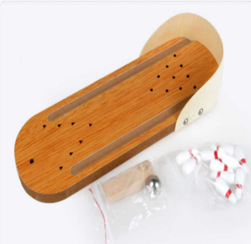 Wooden Mini Bowling Tabletop Game Leisure Decompression toys Itdinos