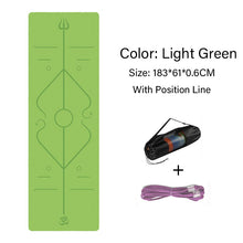 Lade das Bild in den Galerie-Viewer, 6mm Non-Slip Yoga Mat with Position Line Itdinos
