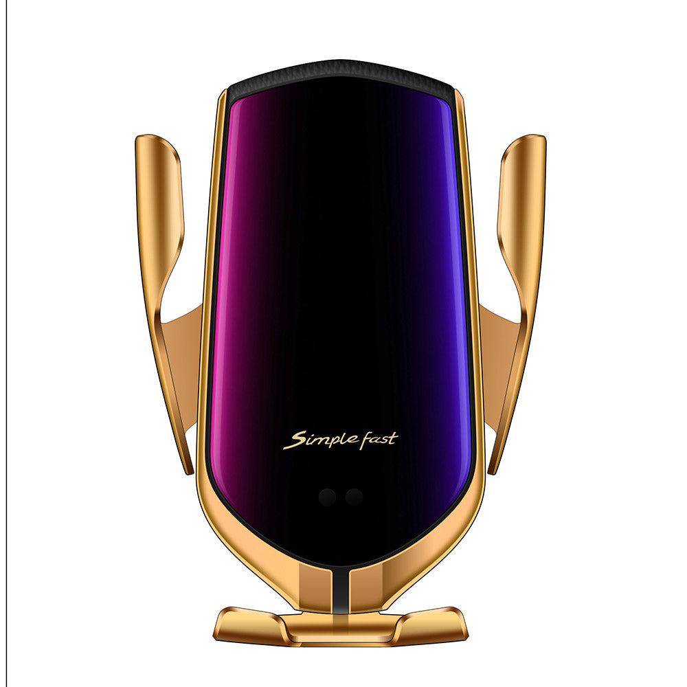 Automatisches Klemmen 10W kabelloses Autoladegerät für iPhone XS XR X 8 11 Pro Samsung S20 S10 Qi Schnelllade-Autotelefonhalter