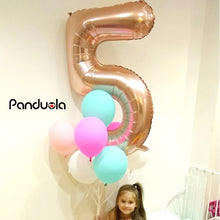 Lade das Bild in den Galerie-Viewer, rose gold balloons foil Number balloon birthday party decorations kids orbs figure Air Balloons globos happy birthday ballon Itdinos
