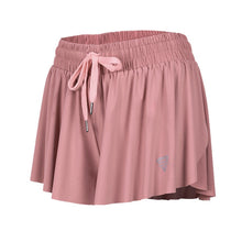 Lade das Bild in den Galerie-Viewer, CretKoav Sommer-Laufshorts für Damen, 2-in-1, Marathon, schnelltrocknend, Shorts, Fitnessstudio, lockere Sportshorts, atmungsaktive Yoga-Shorts
