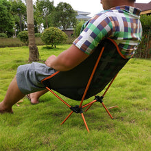 Lade das Bild in den Galerie-Viewer, Portable Collapsible Moon Chair Fishing Camping BBQ Stool Folding Extended Hiking Seat Garden Ultralight Office Home Furniture Itdinos
