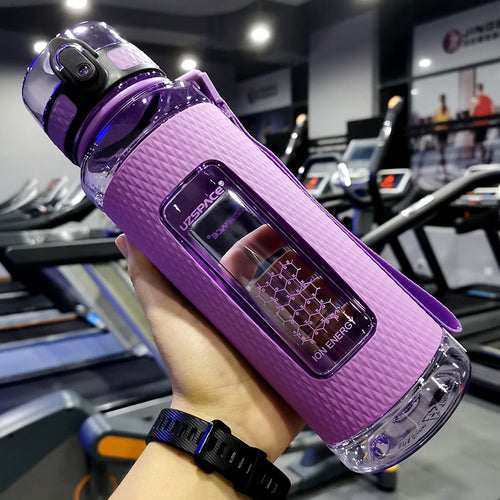 UZSPACE Sports Water Bottles Gym Leak-proof Drop-proof Portable Shaker Outdoor Travel Kettle Plastic Drink Water Bottle BPA Free Itdinos