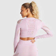 Lade das Bild in den Galerie-Viewer, Fitness Yoga Wear 2 Pieces Seamless Yoga Set For Women High Waist Yoga Pants Gym Fitness Clothing Fitness Leggings And Top Itdinos

