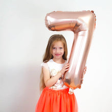 Lade das Bild in den Galerie-Viewer, rose gold balloons foil Number balloon birthday party decorations kids orbs figure Air Balloons globos happy birthday ballon Itdinos
