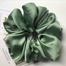 Lade das Bild in den Galerie-Viewer, Oversized Hair Scrunchies For Women Solid Satin Silk Scrunchie Hair Rubber Bands Elastic Hair Ties Accessories Ponytail Holder Itdinos
