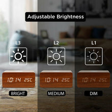 Lade das Bild in den Galerie-Viewer, Elektrischer LED-Wecker mit Qi-Ladestation für kabellose Telefone
